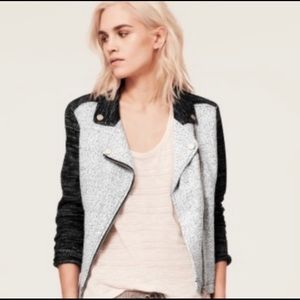 Lou & Grey Marled Knit Moto Jacket